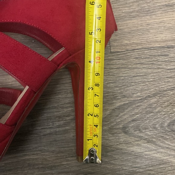 Miu Miu | Red Suede strappy Heels | 39 1/2 - Picture 8 of 11